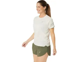 ASICS ICON SS TOP WOMEN Birch/Olive Grey t-shirt tecnica running donna