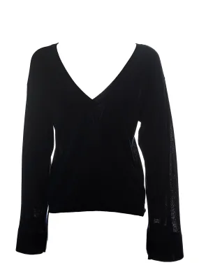 BLUSA NERA IN COTONE