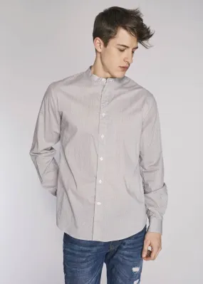 Camicia con collo alla coreana