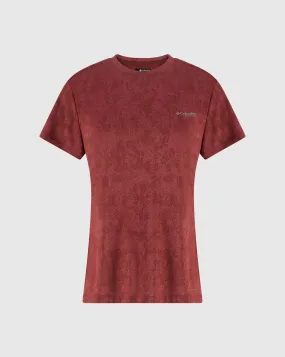 Columbia T-shirt tecnica Bluebird Canyon Rosso Donna