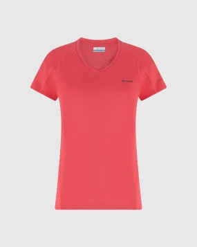 Columbia T-shirt tecnica Zero Rules Rosso Donna