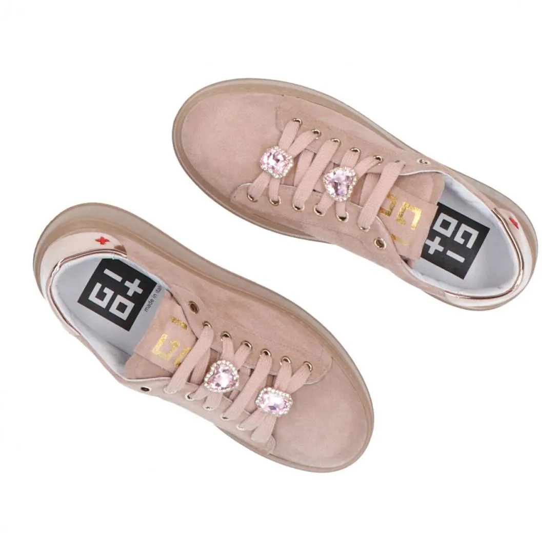 Combi Sahara suede Rosa