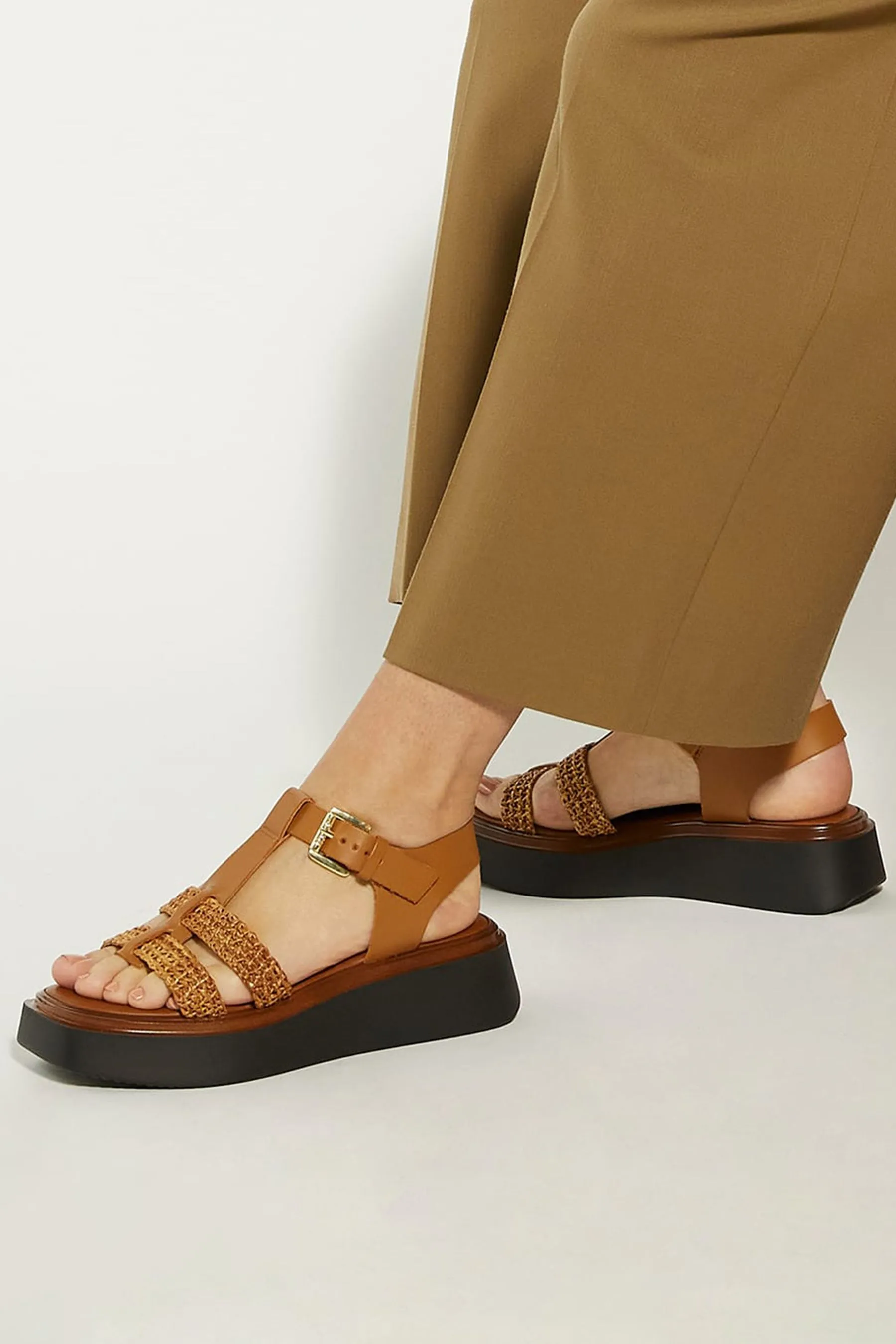 Dune London Lyons - Sandali flatform con cinturino a T