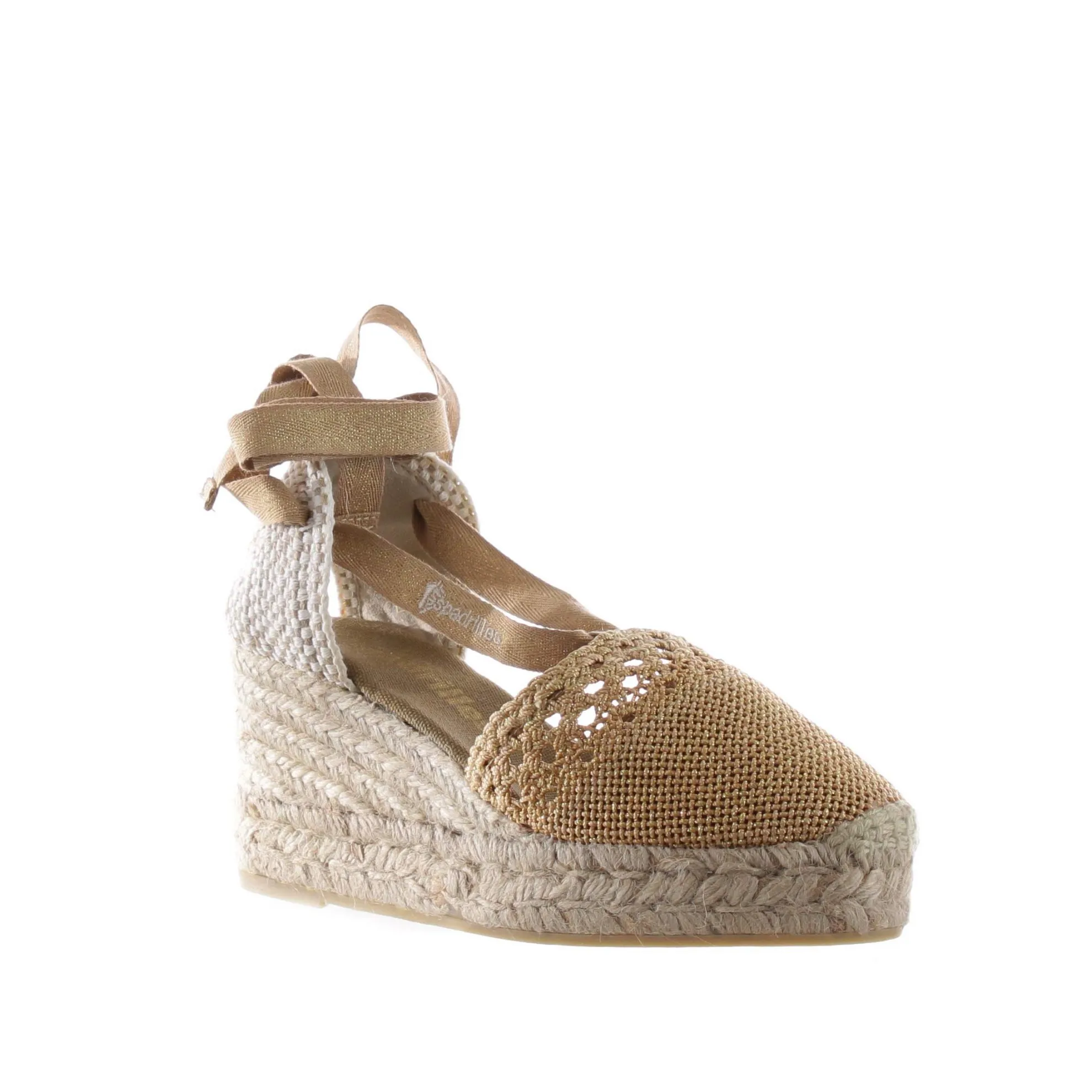 Espadrilles valenciana arte in tessuto lurex