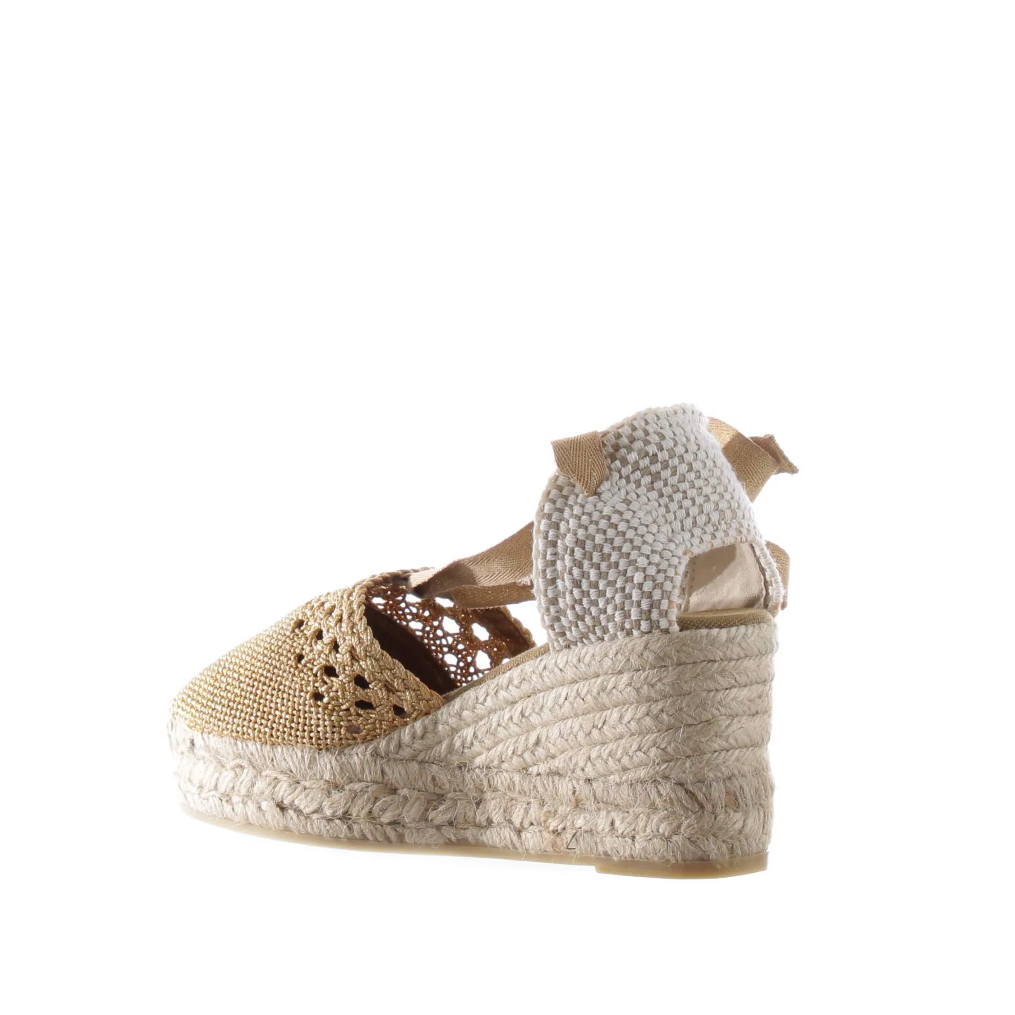 Espadrilles valenciana arte in tessuto lurex