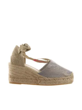 Espadrilles valenciana kaome in tessuto lurex