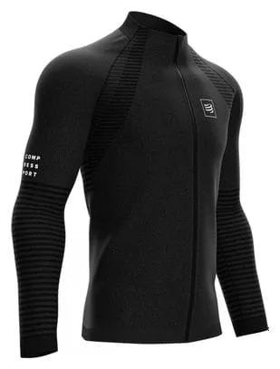 Giacca Compressport Seamless Zip Intermedia Nera Uomo