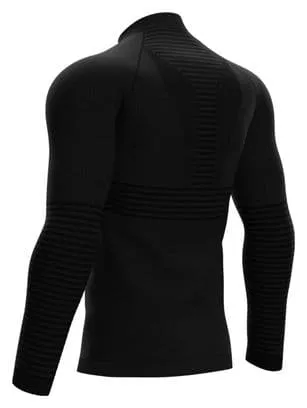 Giacca Compressport Seamless Zip Intermedia Nera Uomo