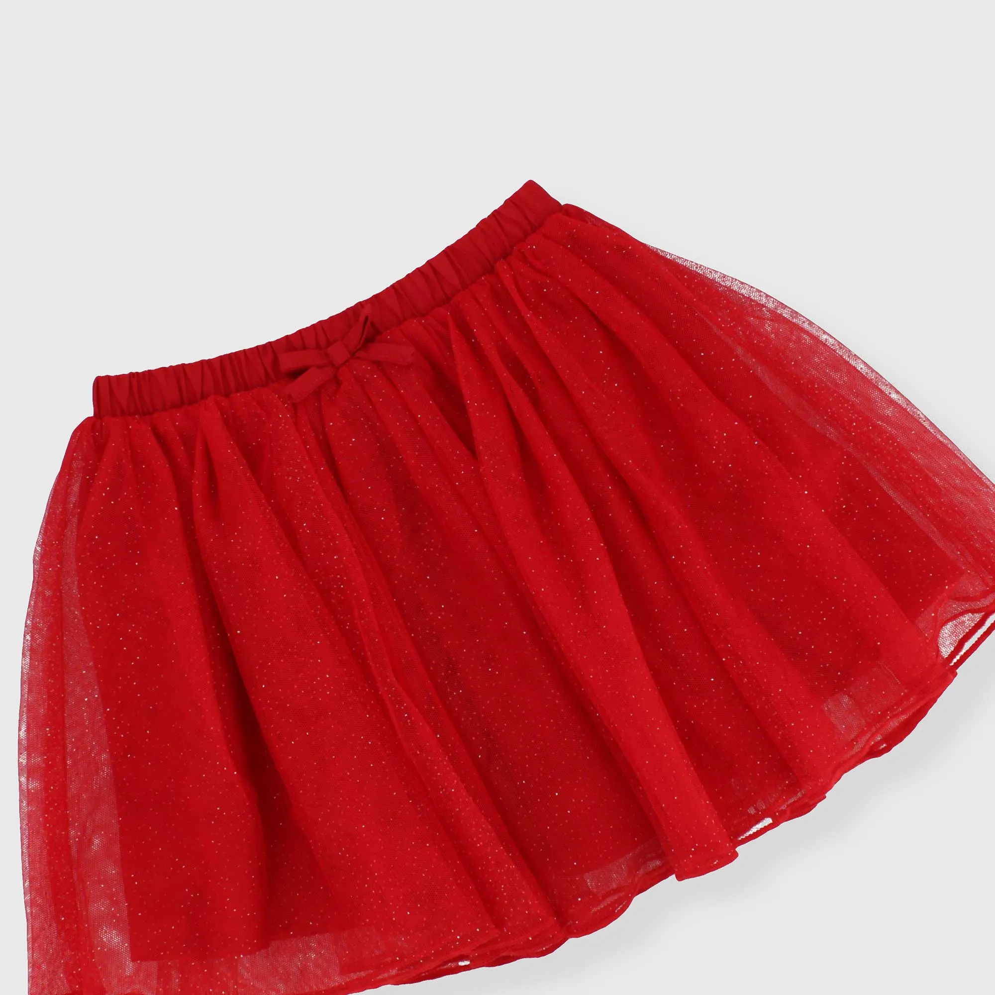 Gonna in tulle da bambina, ROSSO            