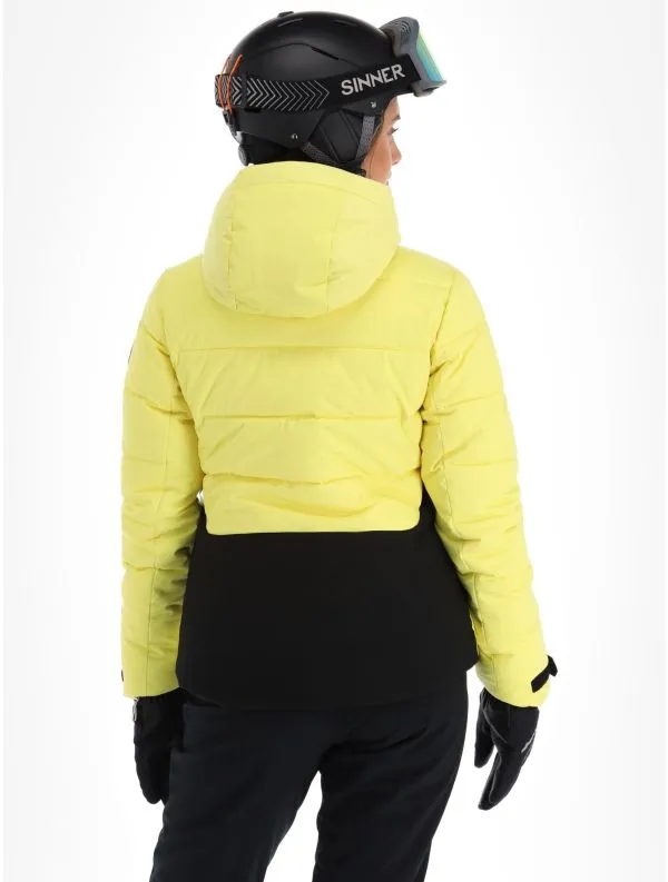 ICEPEAK  ELECTRA Light Yellow giacca sci effetto piuma donna