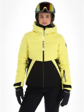 ICEPEAK  ELECTRA Light Yellow giacca sci effetto piuma donna