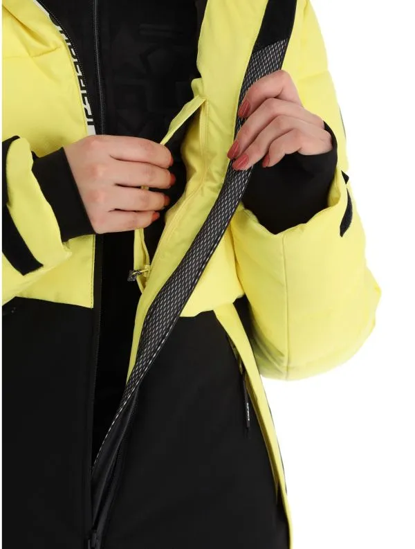 ICEPEAK  ELECTRA Light Yellow giacca sci effetto piuma donna