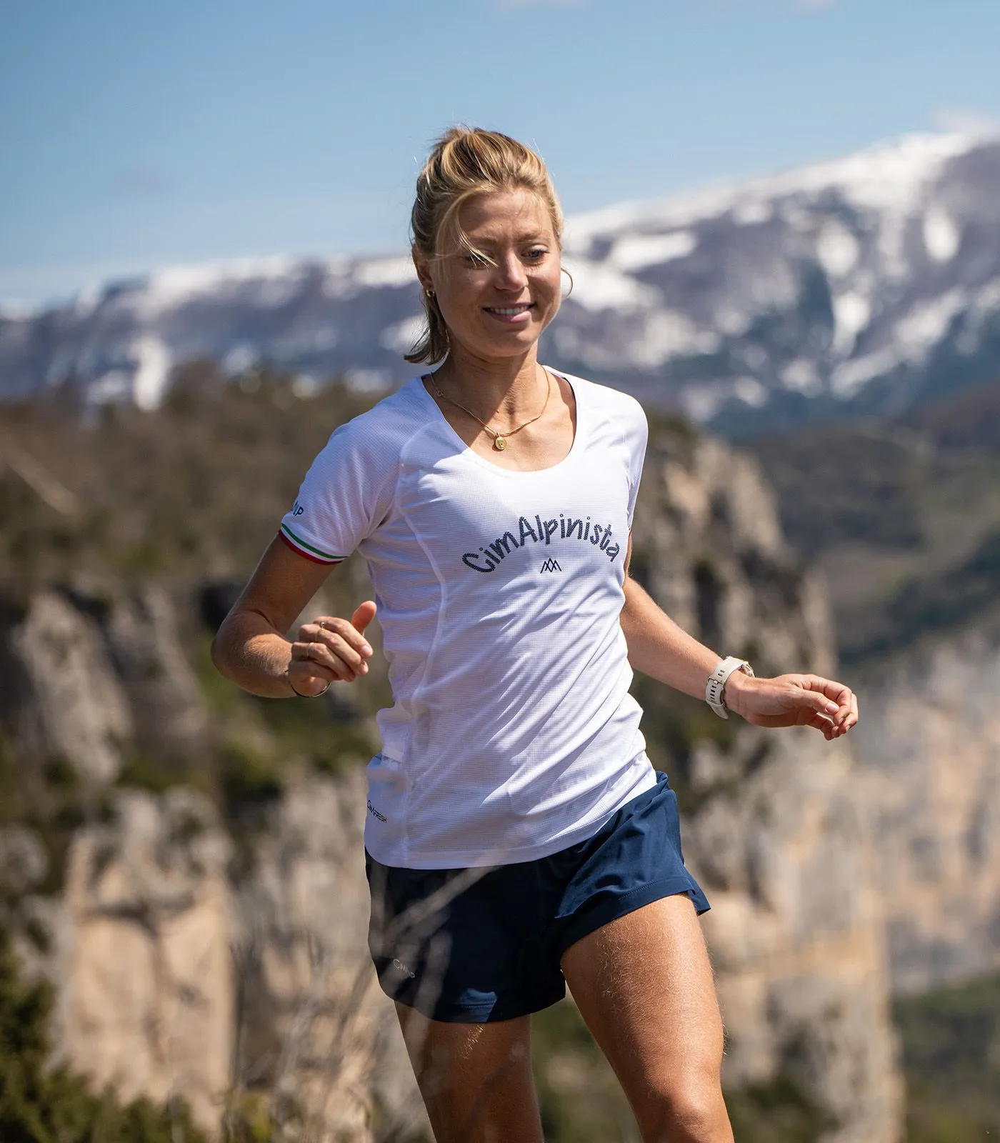 ITALIAN MONTAGNARD- Donna T-shirt tecnica da Trail Running