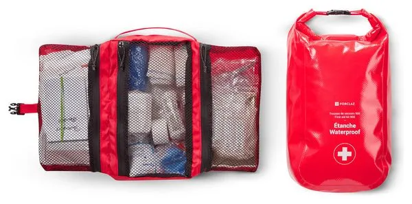 Kit di pronto soccorso impermeabile Forclaz 900 Red (80 pezzi)