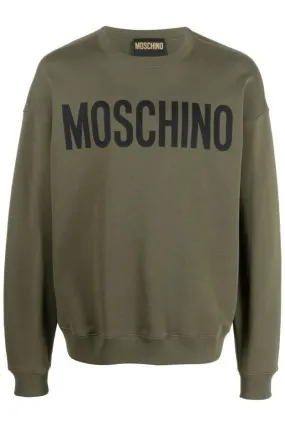 Moschino Felpa Girocollo Con Logo