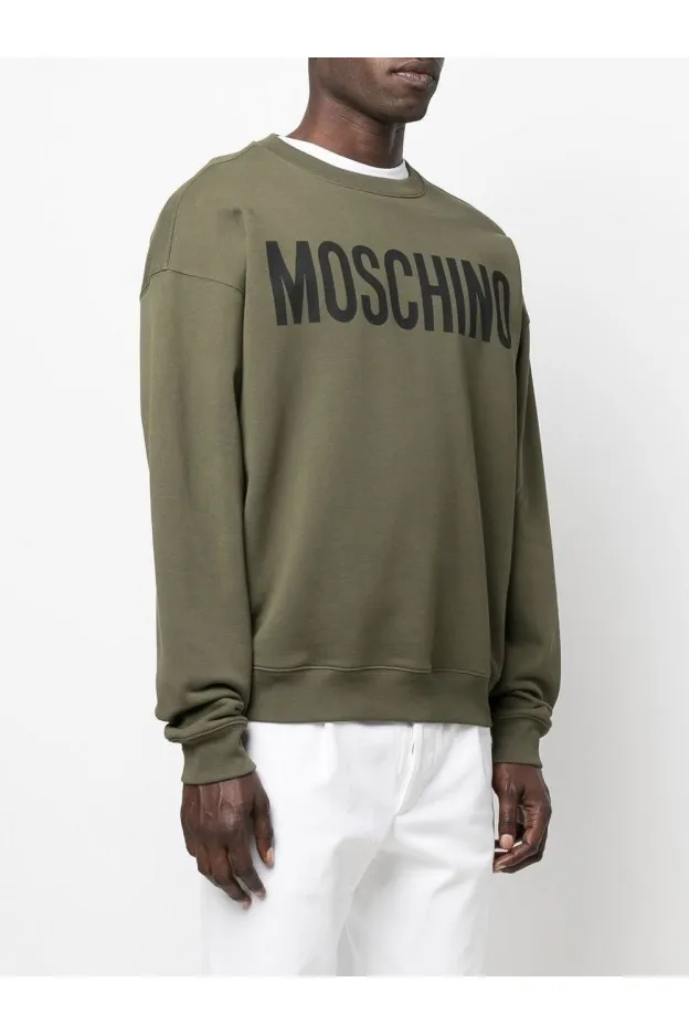 Moschino Felpa Girocollo Con Logo