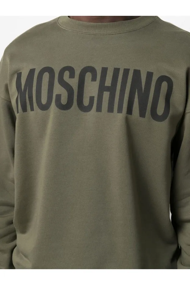 Moschino Felpa Girocollo Con Logo