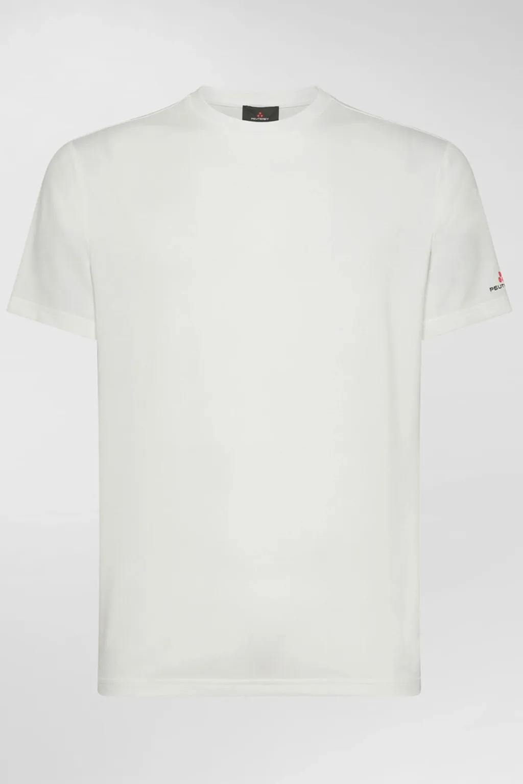 PEUTEREY T-SHIRT STRETCH IN COTONE E SETA ZOLE 01 BIANCO