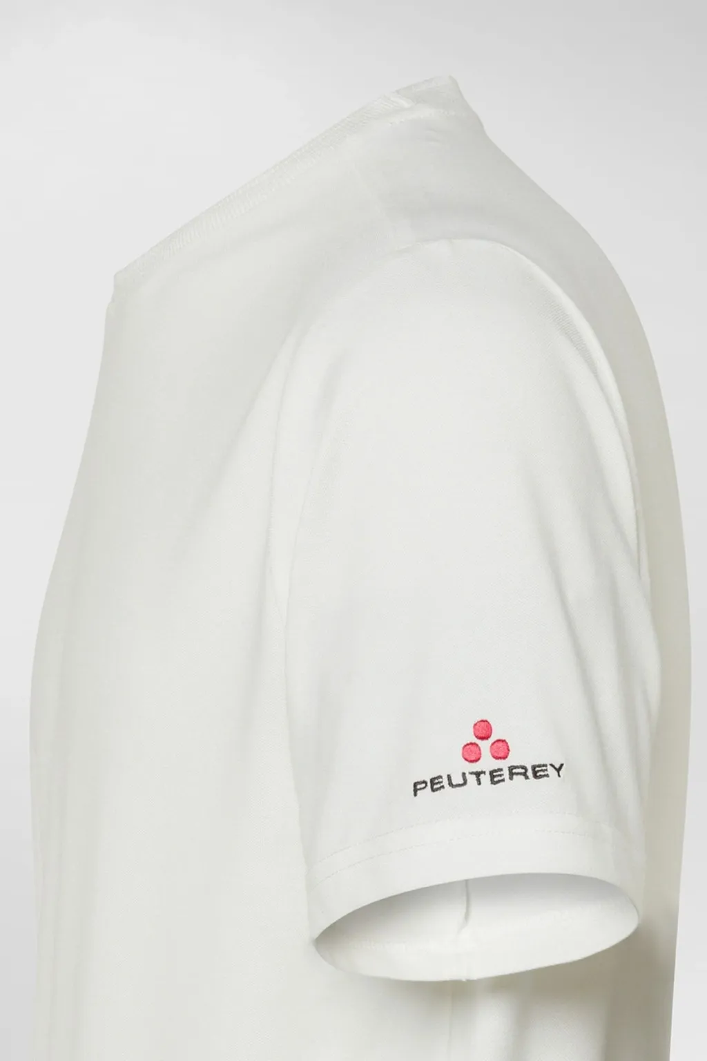 PEUTEREY T-SHIRT STRETCH IN COTONE E SETA ZOLE 01 BIANCO