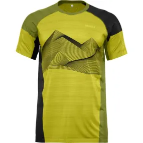 REDELK EBER Sulphur Yellow t-shirt tecnica uomo con stampa