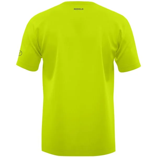 REDELK JAN EXPLORE Lime t-shirt tecnica uomo con stampa