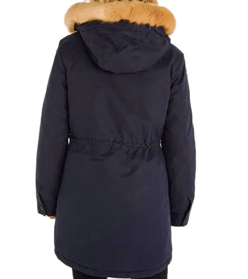 RIP CURL Giacca invernale da donna Racer con cappuccio foderato e dettagli in velluto GJKCQ4 8308 Blu