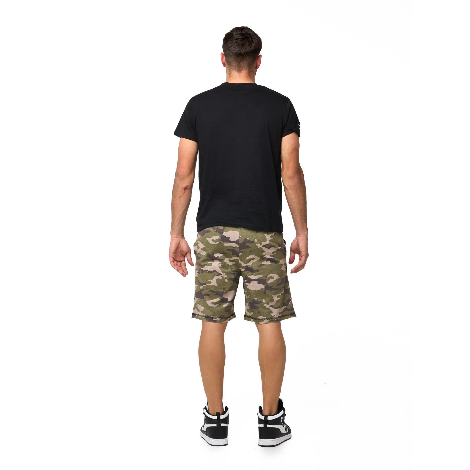 Set completo da uomo con t-shirt e pantaloncino mimetico Leone Summer Style