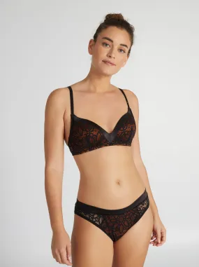 Slip in pizzo 'Envie de Lingerie' - - NERO