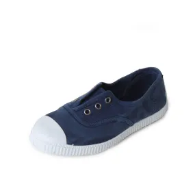 Sneaker Bassa Unisex In Tessuto Blu Vintage