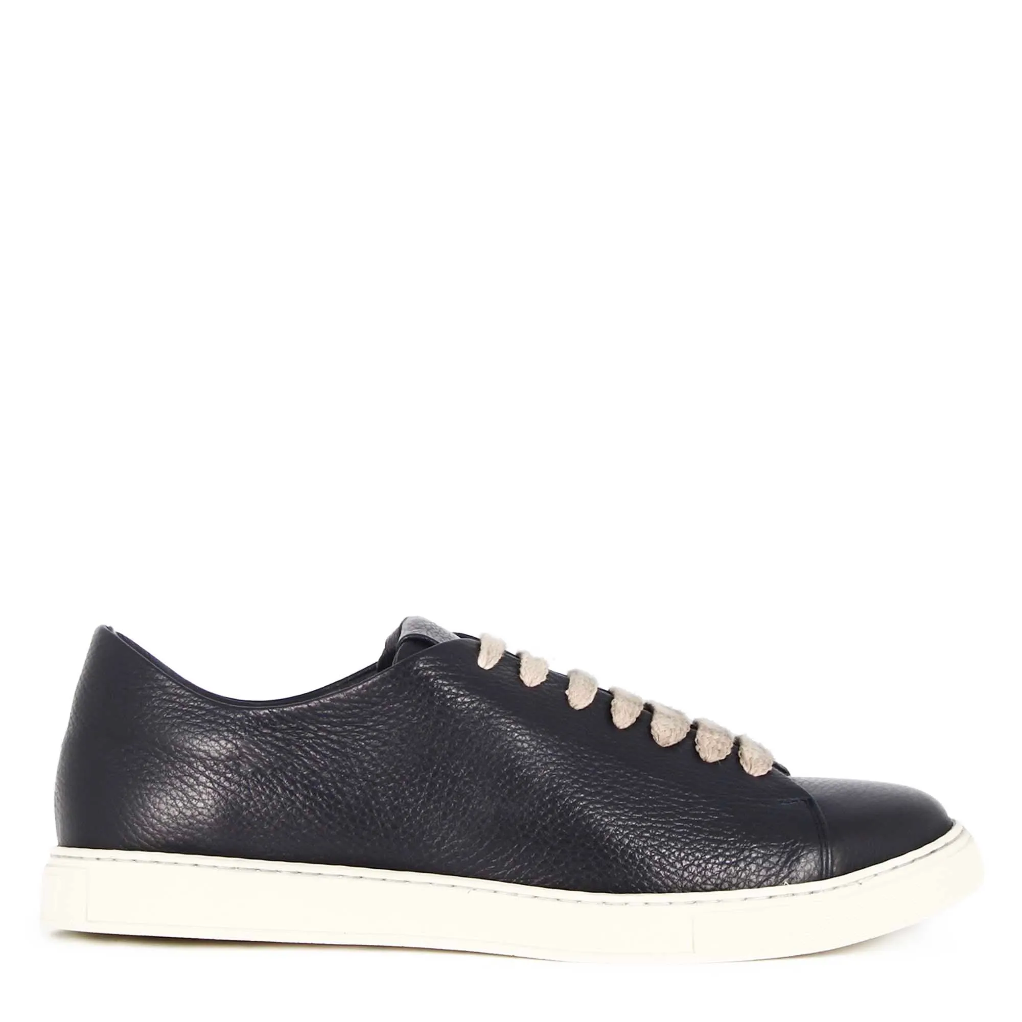 Sneaker classica da uomo in pelle colore blu