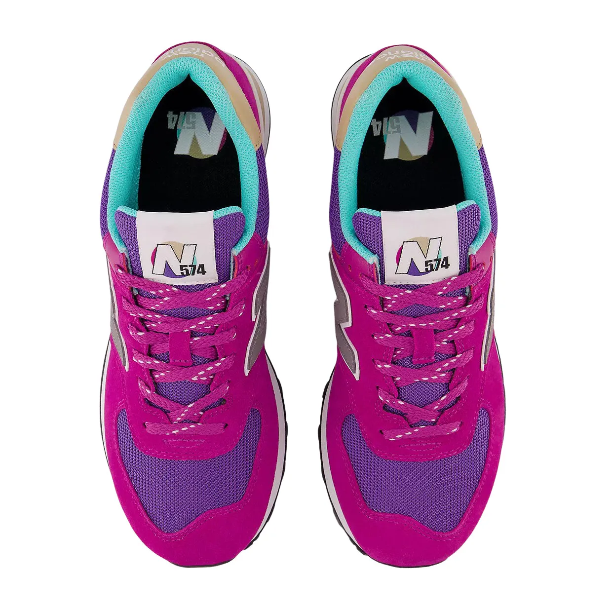 Sneakers Donna New Balance 574 Fucsia Multicolor