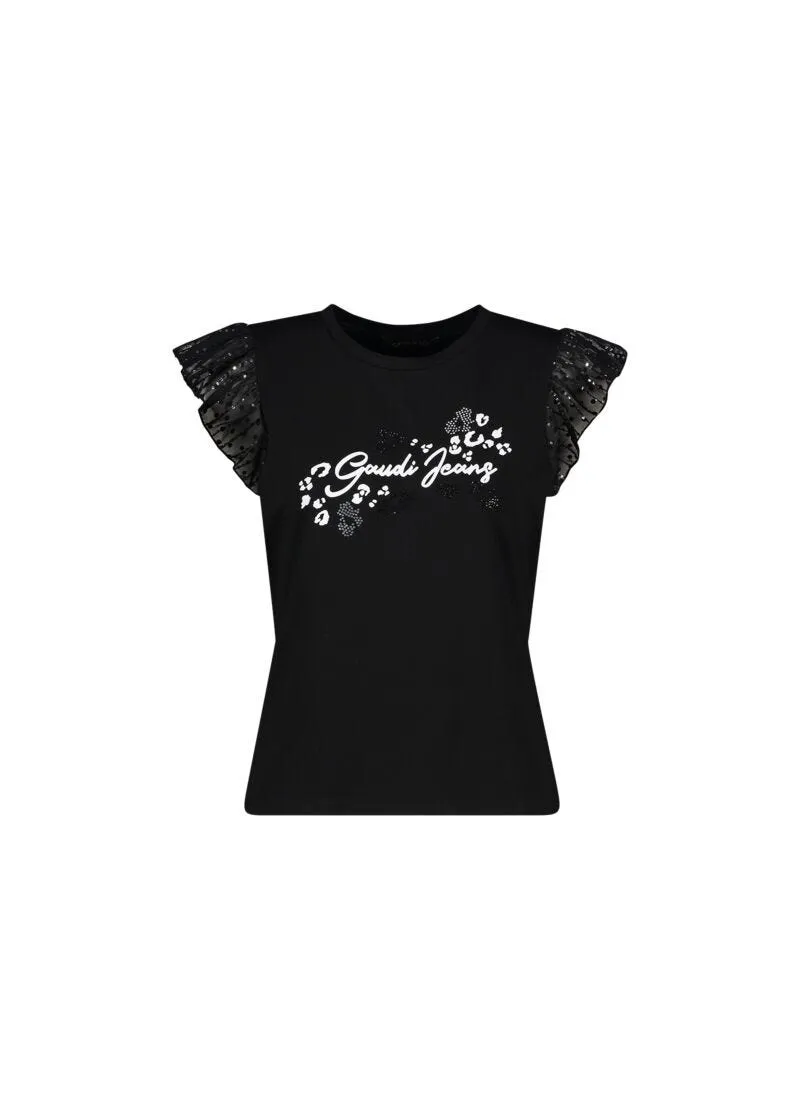 T-shirt con paillettes