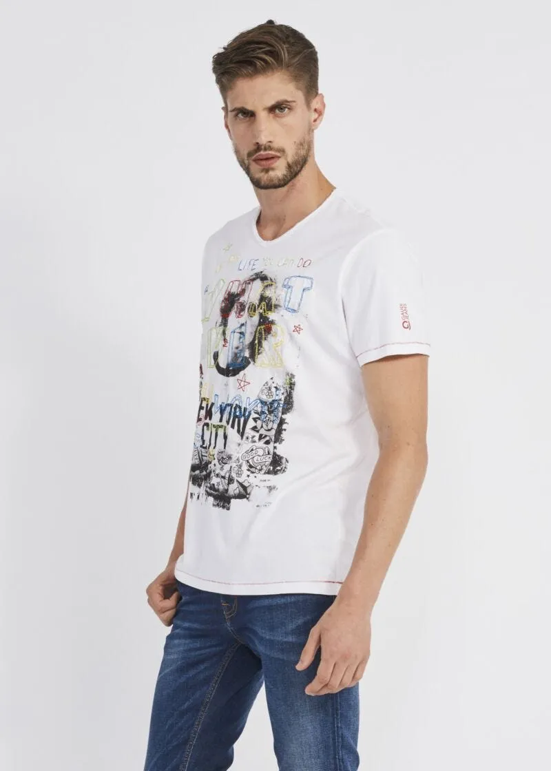 T-shirt con stampa Lennon