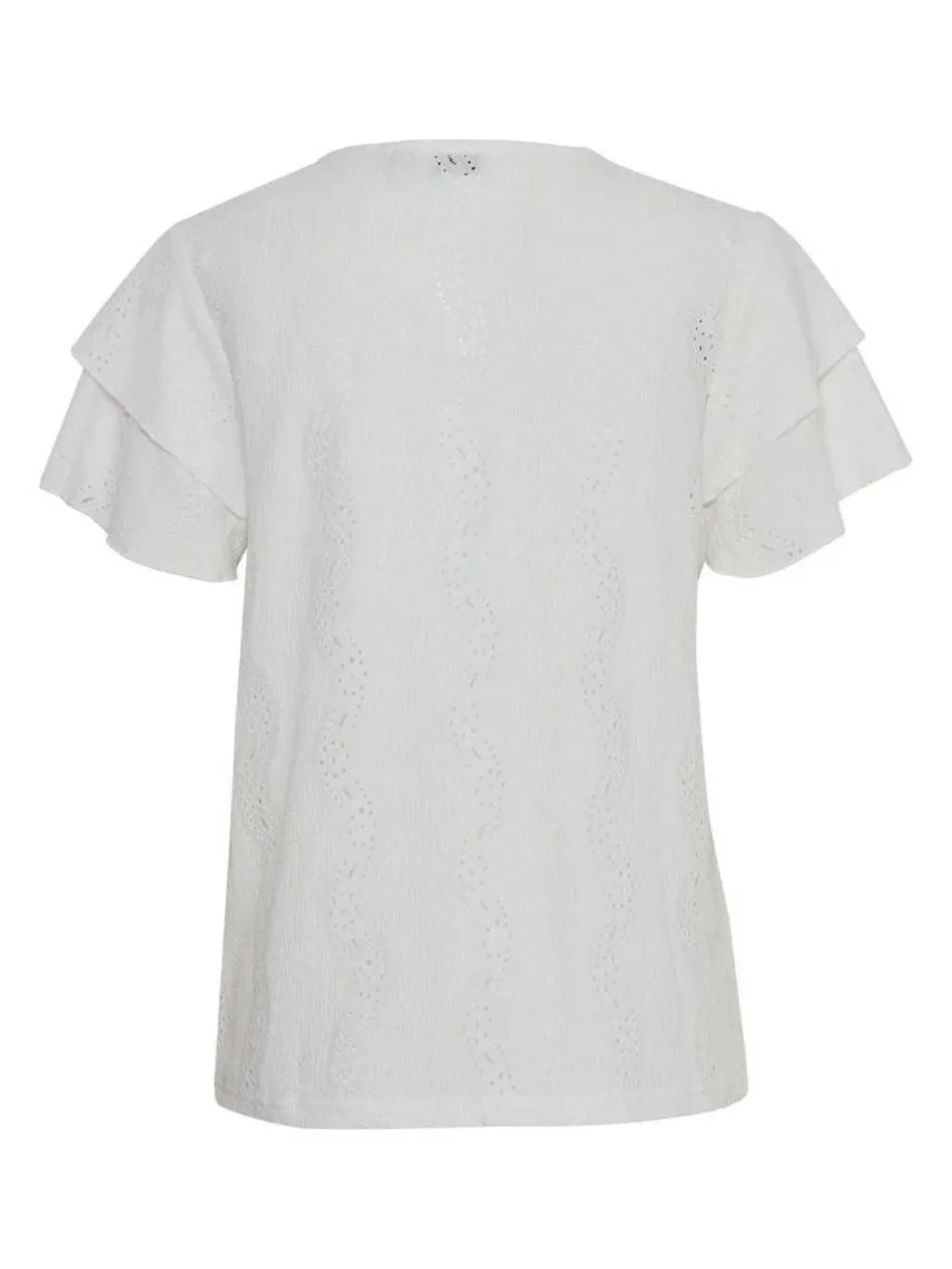 T-shirt Donna Scollo a V Bianca