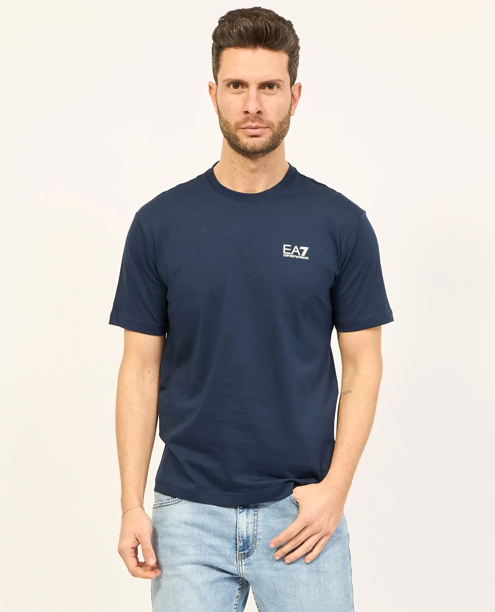 T-shirt girocollo EA7 Logo Series in cotone