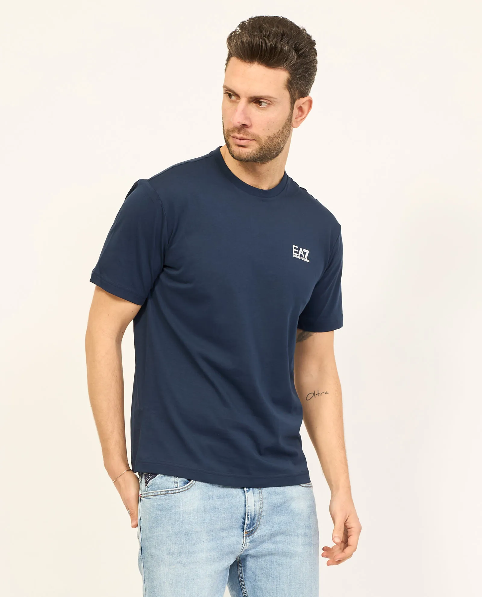 T-shirt girocollo EA7 Logo Series in cotone