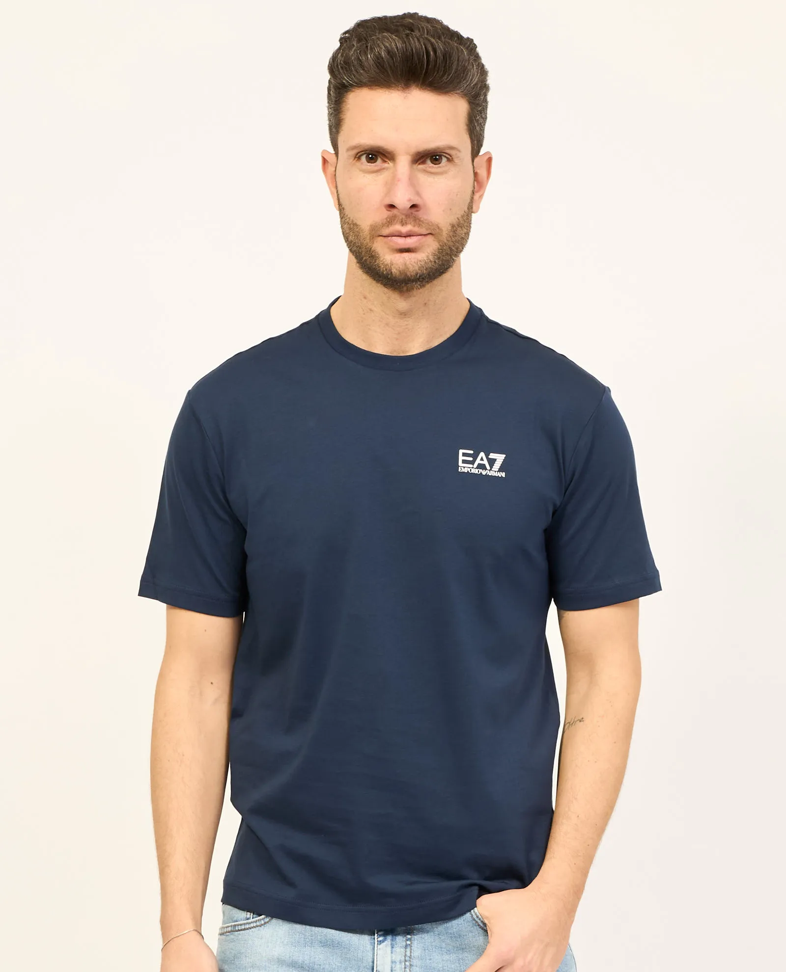 T-shirt girocollo EA7 Logo Series in cotone