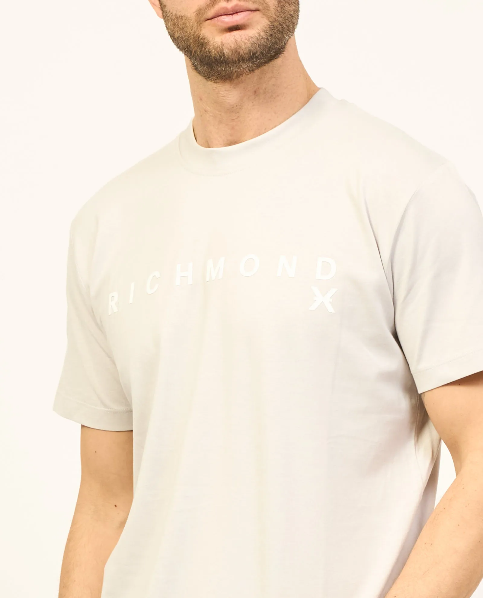 T-shirt girocollo Richmond con logo a contrasto