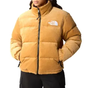 The North Face W 92 Reversible Nuptse Jacket Almond Butter / Coal Brown - Giacca Invernale Donna Marrone    