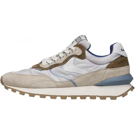 VOILE BLANCHE QWARK Hype Man-Sneakers in Suede e Tessuto Tecnico-Blu