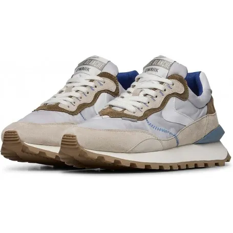 VOILE BLANCHE QWARK Hype Man-Sneakers in Suede e Tessuto Tecnico-Blu