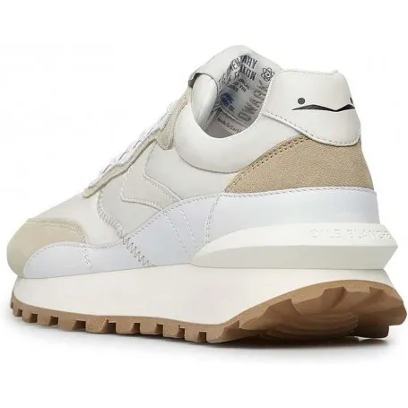 VOILE BLANCHE QWARK Hype Woman-Sneakers in Suede e Tessuto Tecnico-Bianco,